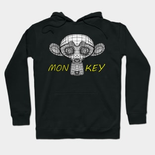 SIMPLE MONKEY MESH FACE Hoodie